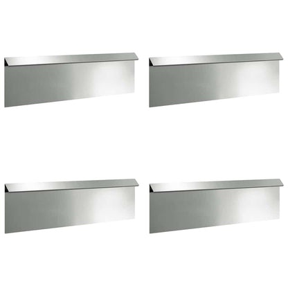Recinto per lumache 4 pcs Argento 100 x 3,5 x 25 cm