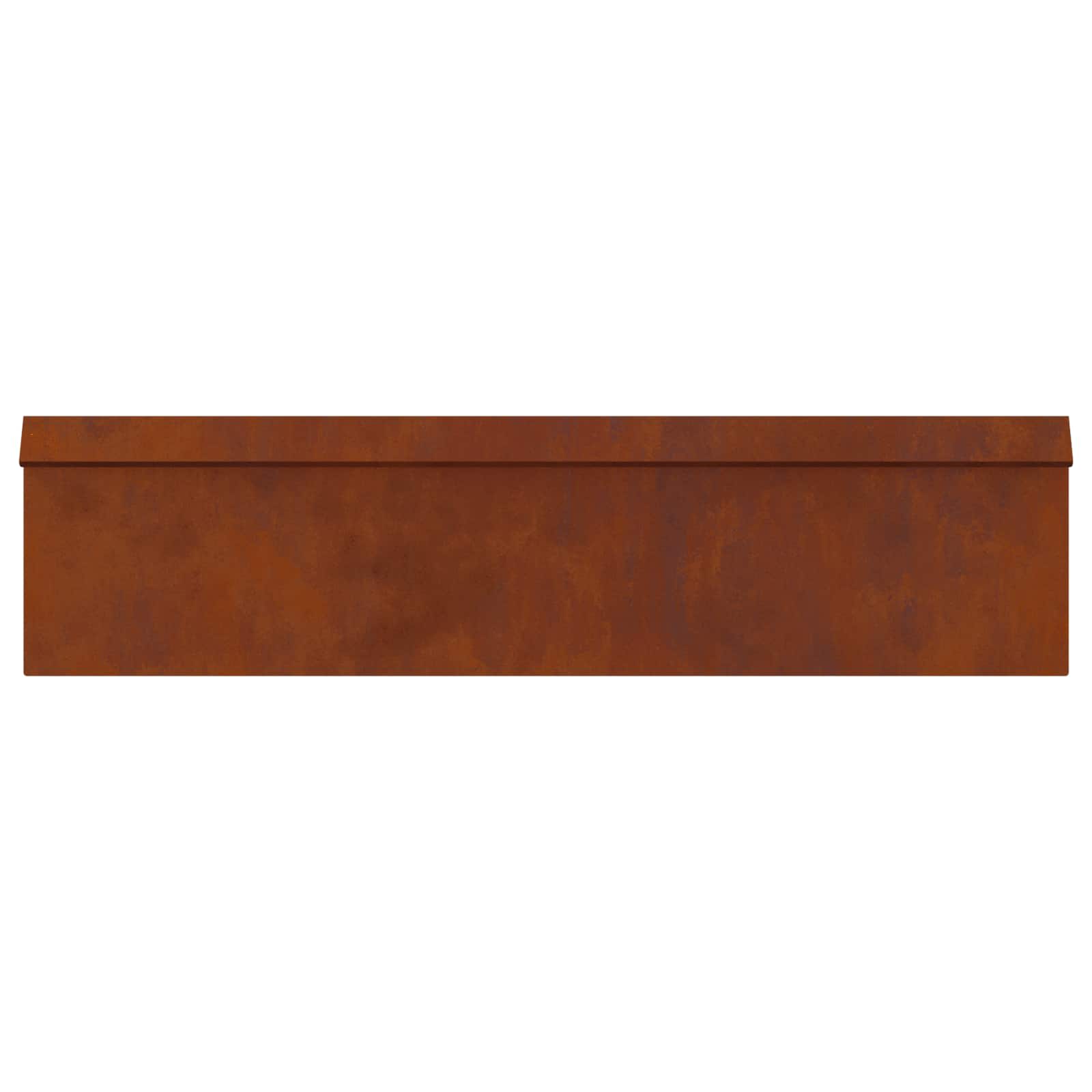 Recinto per lumache 4 pcs Ruggine 100 x 3,5 x 25 cm | homemem39