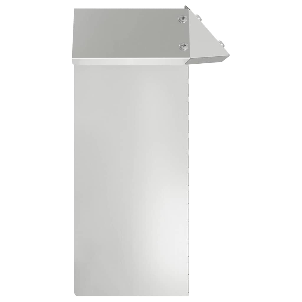 Recinto per lumache Argento 13,5 x 13,5 x 25 cm Acciaio zincato