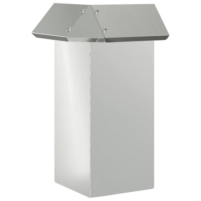 Recinto per lumache 4 pcs Argento 13,5 x 13,5 x 25 cm