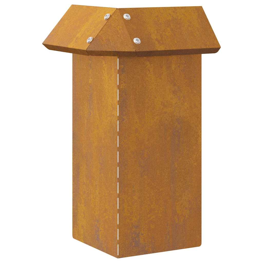 Recinto per lumache 4 pcs Ruggine 13,5 x 13,5 x 25 cm