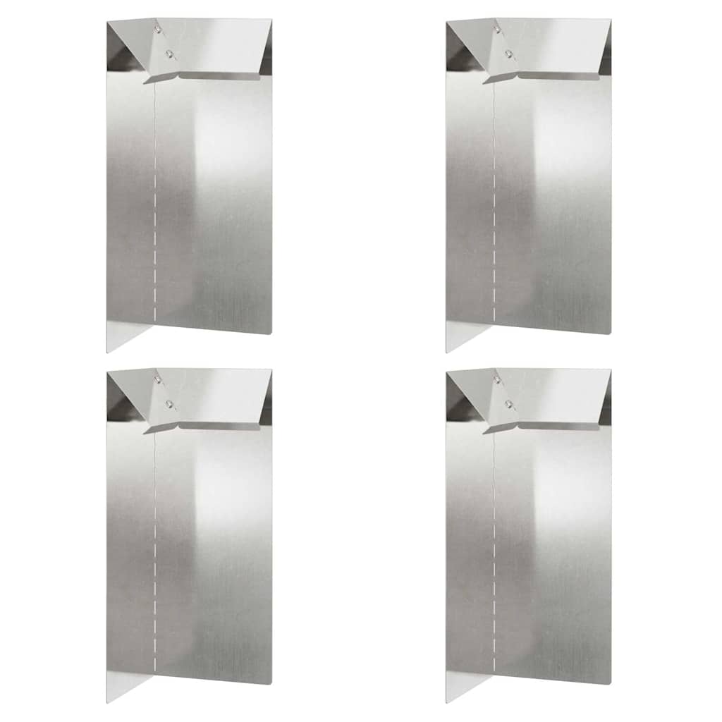 Recinto per lumache 4 pcs Argento 10 x 10 x 25 cm