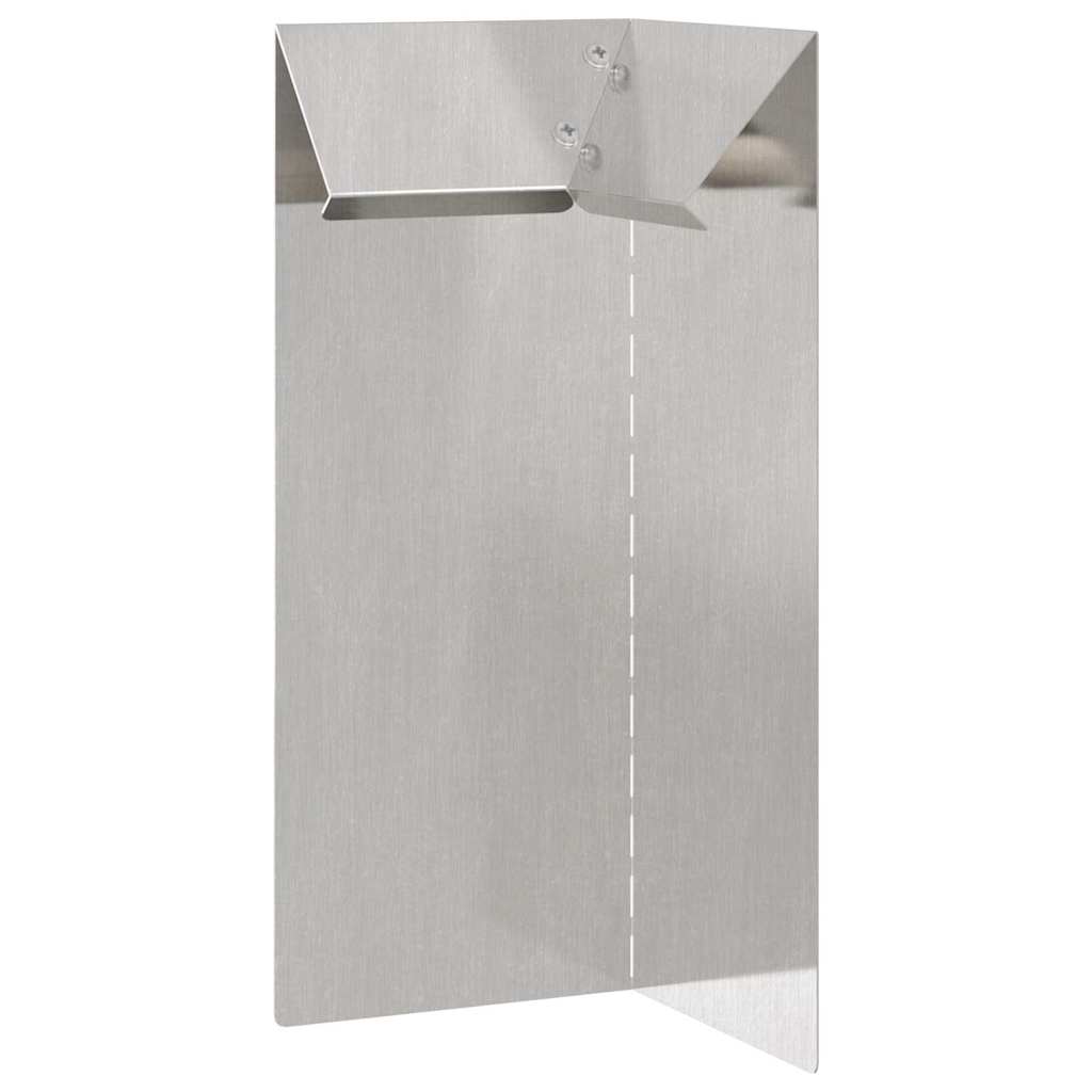 Recinto per lumache 4 pcs Argento 10 x 10 x 25 cm