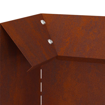 Recinto per lumache 4 pcs Ruggine 10 x 10 x 25 cm | homemem39