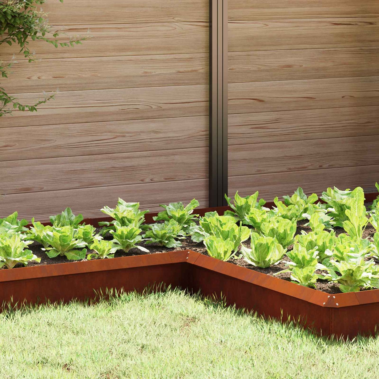 Recinto per lumache 4 pcs Ruggine 10 x 10 x 25 cm