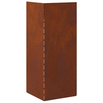 Recinto per lumache 4 pcs Ruggine 10 x 10 x 25 cm | homemem39