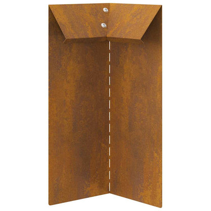 Recinto per lumache 4 pcs Ruggine 10 x 10 x 25 cm