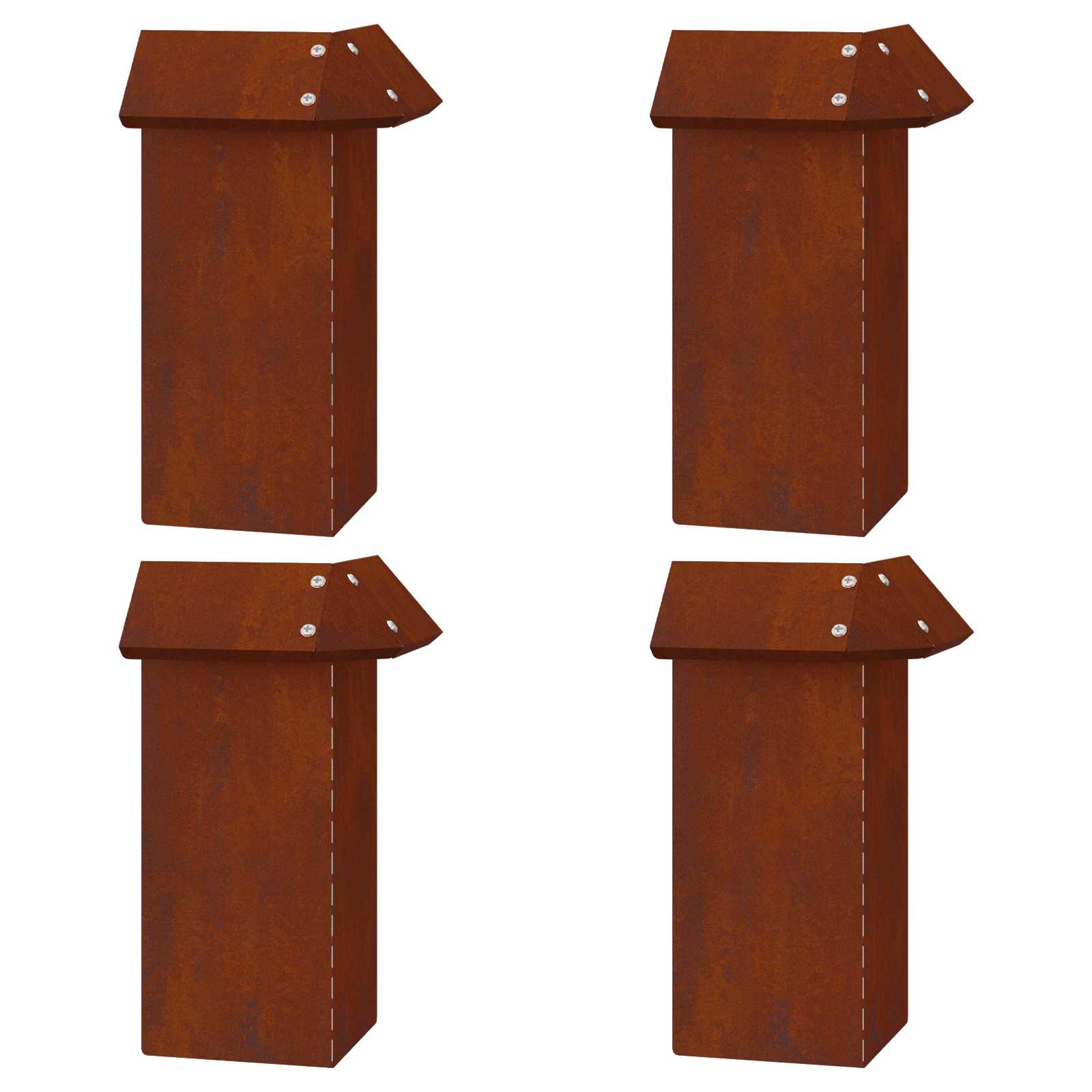 Recinzioni per lumache 8 pcs Ruggine | homemem39