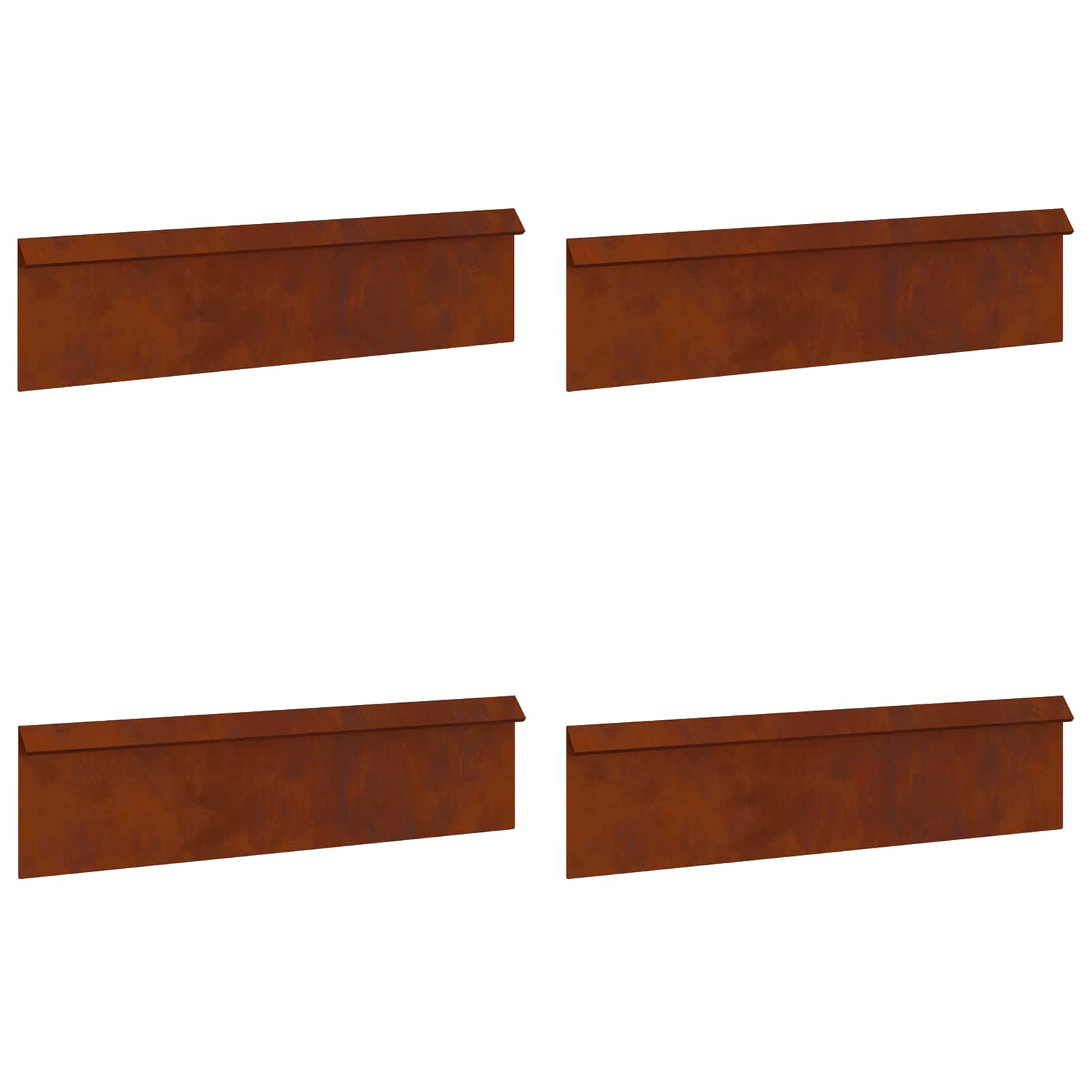 Recinzioni per lumache 8 pcs Ruggine | homemem39