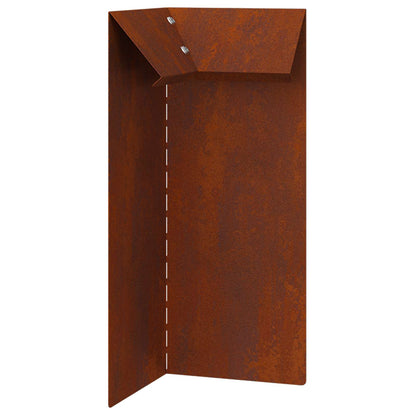 Recinzioni per lumache 16 pcs Ruggine | homemem39