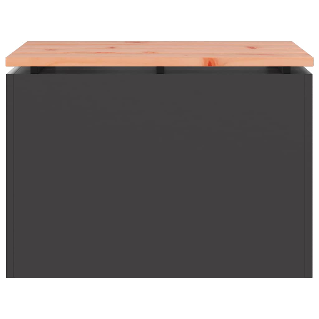 Panchina da giardino Nero 60 x 40 x 43 cm