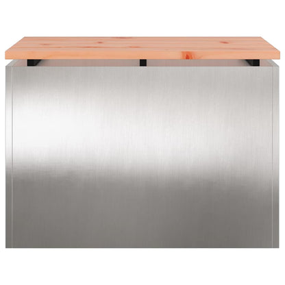 Panchina da giardino Argento 60 x 40 x 43 cm