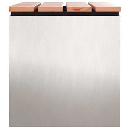 Panchina da giardino Argento 60 x 40 x 43 cm