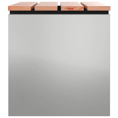 Panchina da giardino Argento 60 x 40 x 43 cm Acciaio zincato