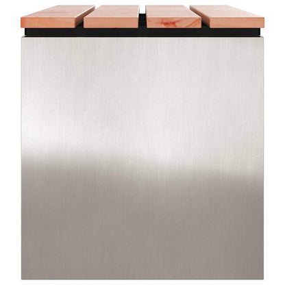 Panchina da giardino Argento 100 x 40 x 43 cm