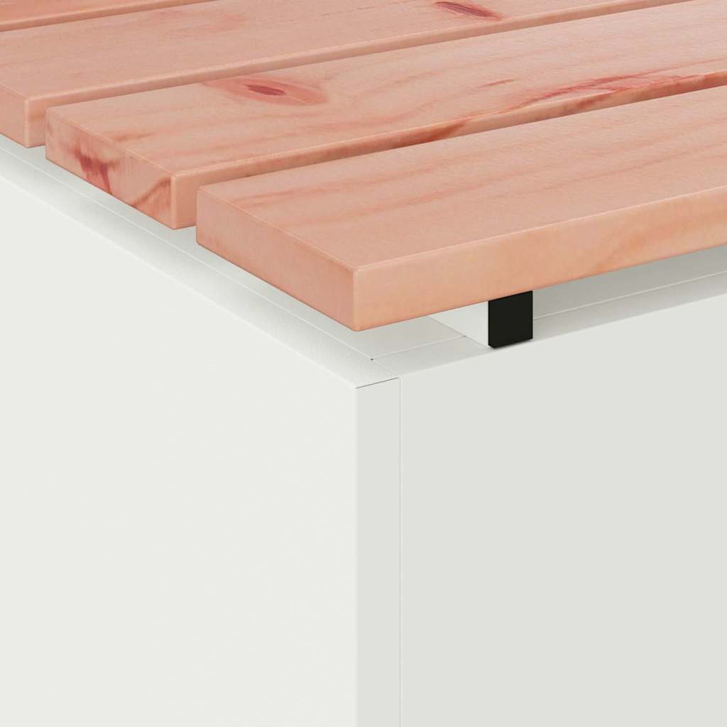 Panchina da giardino Bianco 40 x 40 x 43 cm Acciaio