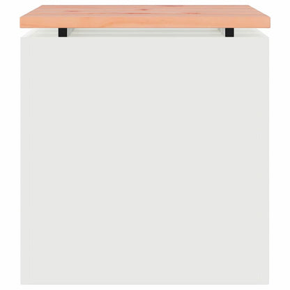 Panchina da giardino Bianco 40 x 40 x 43 cm Acciaio