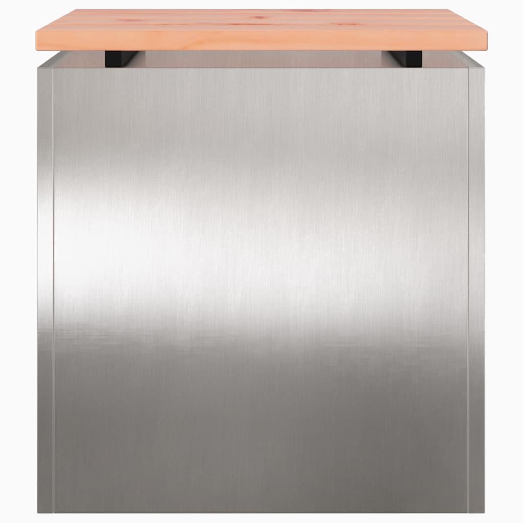 Panchina da giardino Argento 40 x 40 x 43 cm