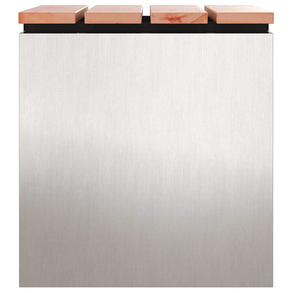 Panchina da giardino Argento 40 x 40 x 43 cm