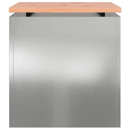 Panchina da giardino Argento 40 x 40 x 43 cm Acciaio zincato