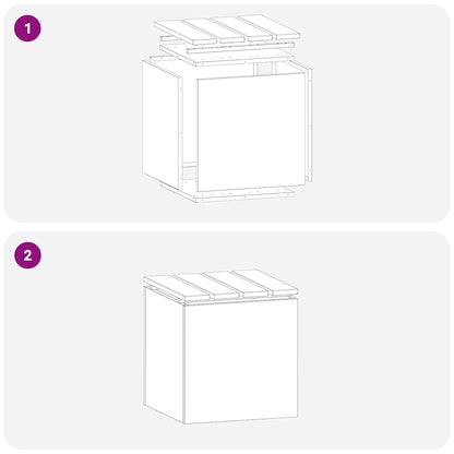 Panchina da giardino Ruggine 40 x 40 x 43 cm acciaio corten