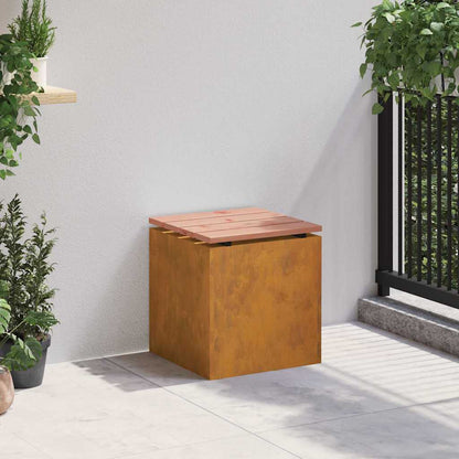 Panchina da giardino Ruggine 40 x 40 x 43 cm acciaio corten