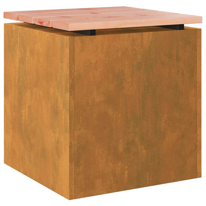 Panchina da giardino Ruggine 40 x 40 x 43 cm acciaio corten