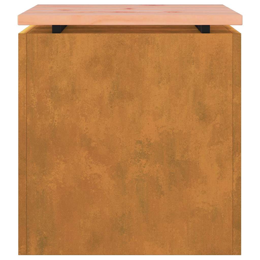 Panchina da giardino Ruggine 40 x 40 x 43 cm acciaio corten