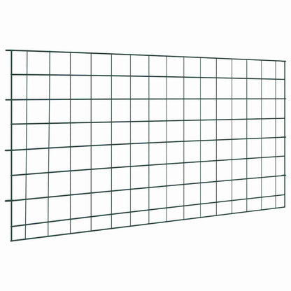 Set di Recinzione per Stagno 5 pcs Verde 100 x 50 cm Acciaio