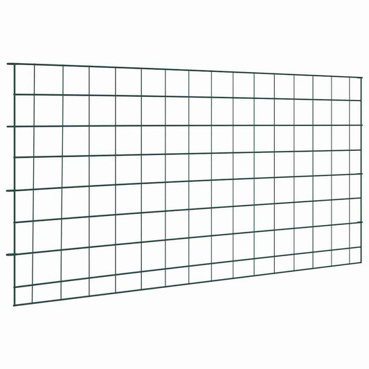 Set di Recinzione per Stagno 5 pcs Verde 100 x 50 cm Acciaio