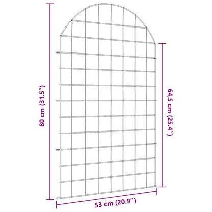 Set di Recinzione per Stagno 8 pcs Verde 50 x 80 cm Acciaio