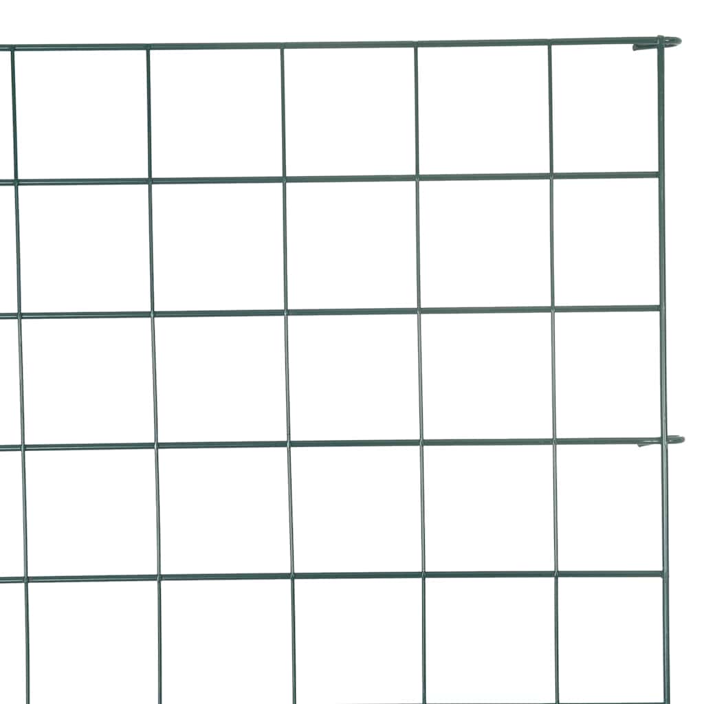 Set di Recinzione per Stagno 8 pcs Verde 50 x 80 cm Acciaio