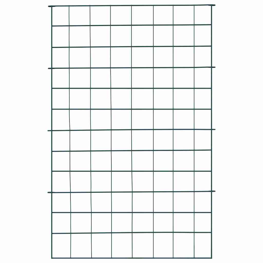 Set di Recinzione per Stagno 8 pcs Verde 50 x 80 cm Acciaio