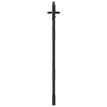 Cancello da giardino con blocco Nero 85 x 125 cm | homemem39