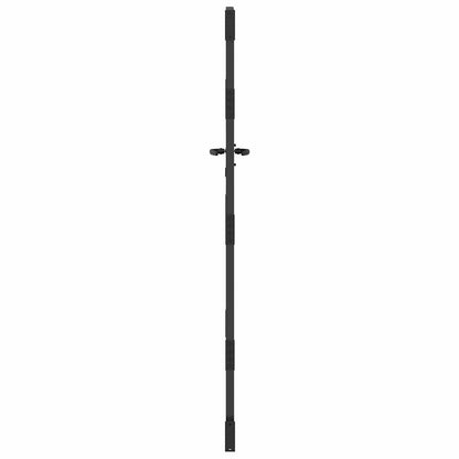 Cancello da giardino con blocco Nero 85 x 200 cm | homemem39