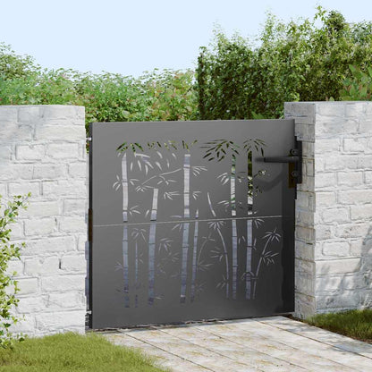 Cancello da giardino 85 x 100 cm Acciaio Verniciato a Polvere | homemem39
