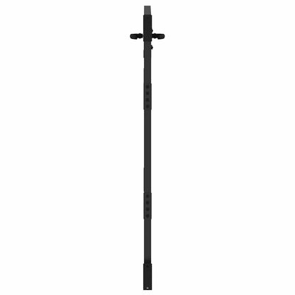 Cancello da giardino con blocco Nero 85 x 150 cm | homemem39