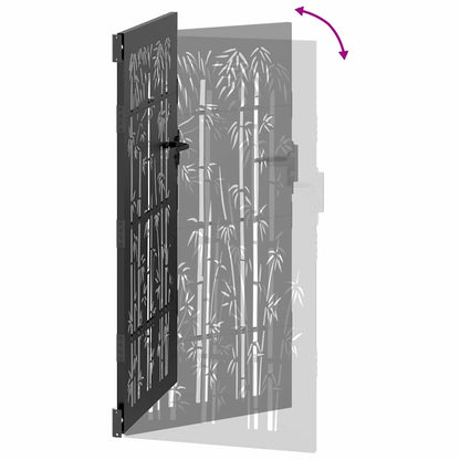 Cancello da giardino 85 x 175 cm Acciaio Verniciato a Polvere | homemem39