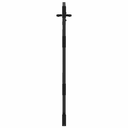 Cancello da giardino con blocco Nero 85 x 150 cm | homemem39