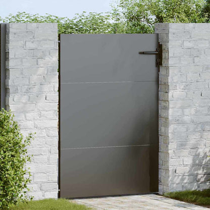 Cancello da giardino con blocco Nero 85 x 125 cm | homemem39