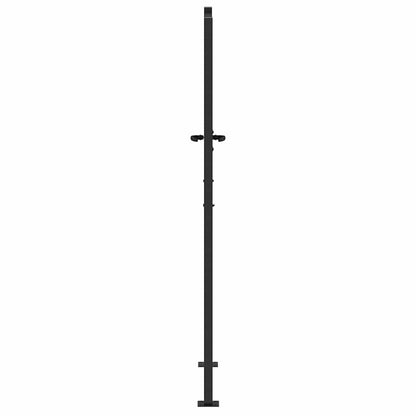 Cancello da giardino con blocco Nero 110 x 180 cm | homemem39