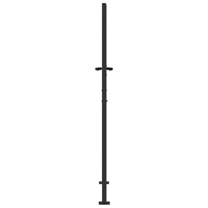 Cancello da giardino con blocco Nero 110 x 205 cm | homemem39