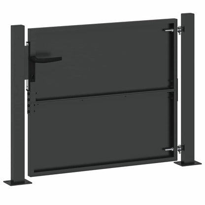 Cancello da giardino Nero 100 x 100 cm