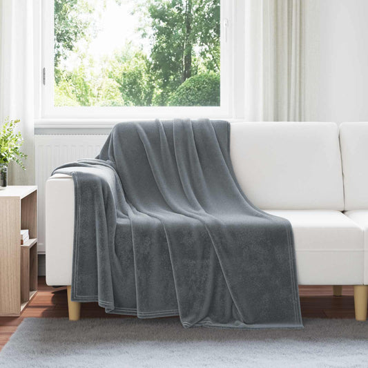 Coperta Grigio scuro 150 x 200 cm Panno | homemem39