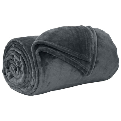 Coperta Grigio scuro 150 x 200 cm Panno