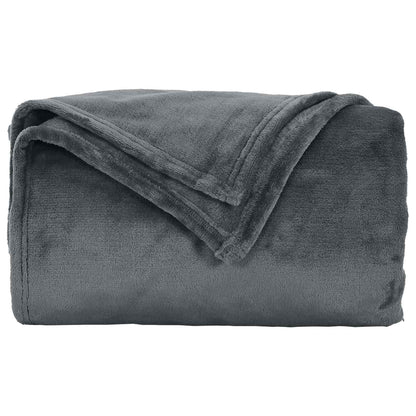Coperta Grigio scuro 220 x 240 cm Panno