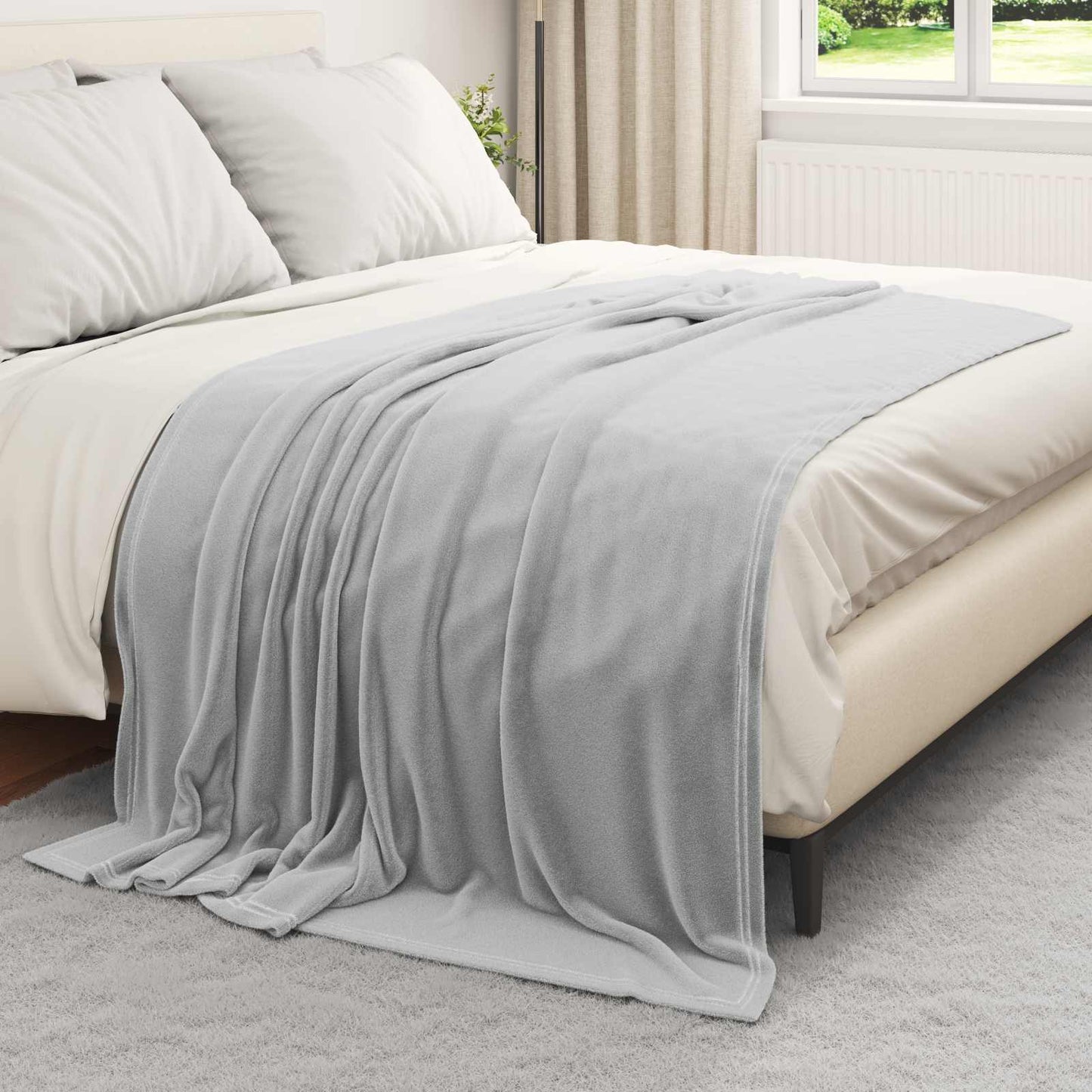 Coperta Grigio 150 x 200 cm Panno