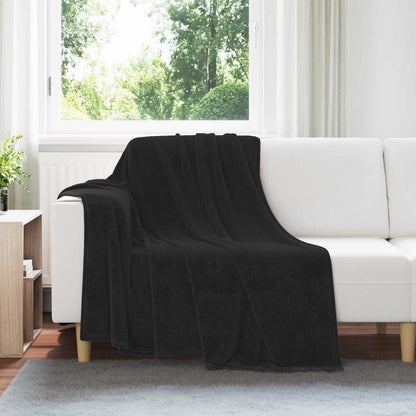 Coperta Nero 150 x 200 cm Panno | homemem39