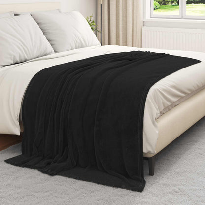 Coperta Nero 150 x 200 cm Panno | homemem39