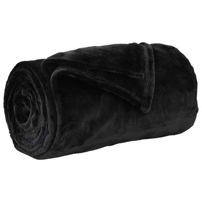 Coperta Nero 220 x 240 cm Panno